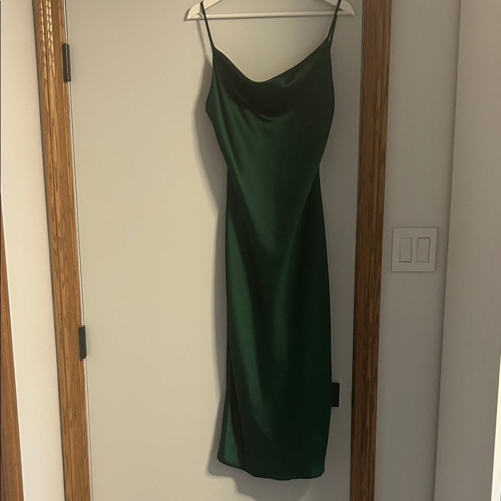 Beginning Boutique Forest Green Midi Dress